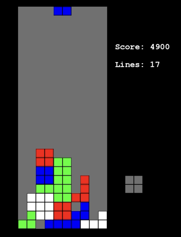 Home-made Tetris